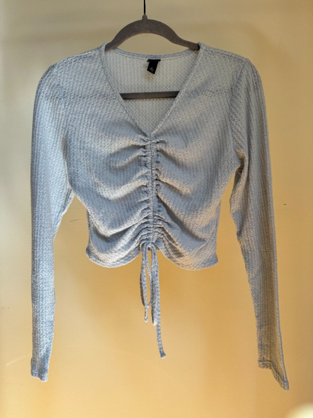 Wild Fable Light Blue Cropped Long Sleeve